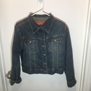 FOSSIL Denim Vintage Wash Jacket Sz L